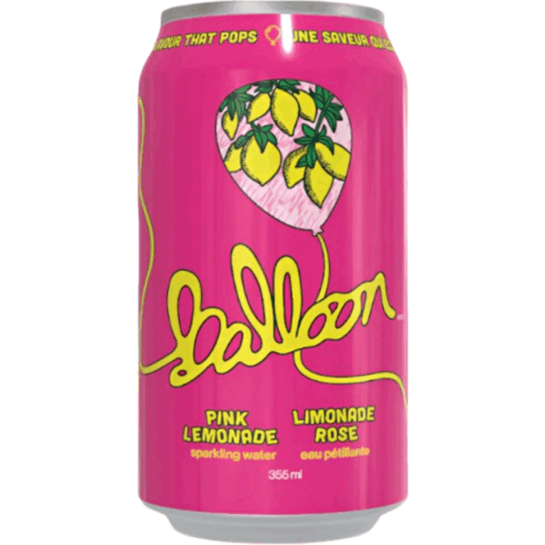 Balloon Sparkling Water Pink Lemonade 24x355ml