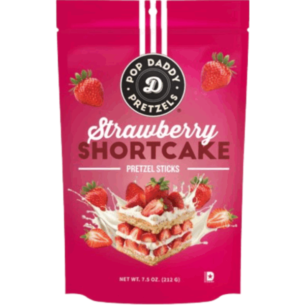 Pop Daddy Strawberry Shortcake Pretzels 12x7.5oz