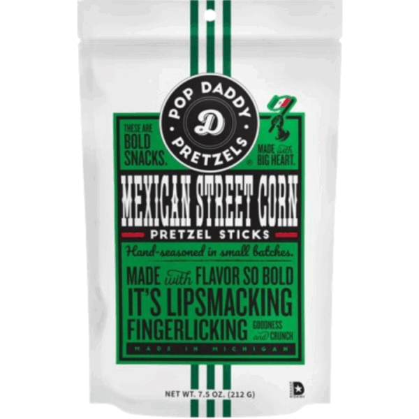 Pop Daddy Mexican Street Corn Pretzels 12x7.5oz