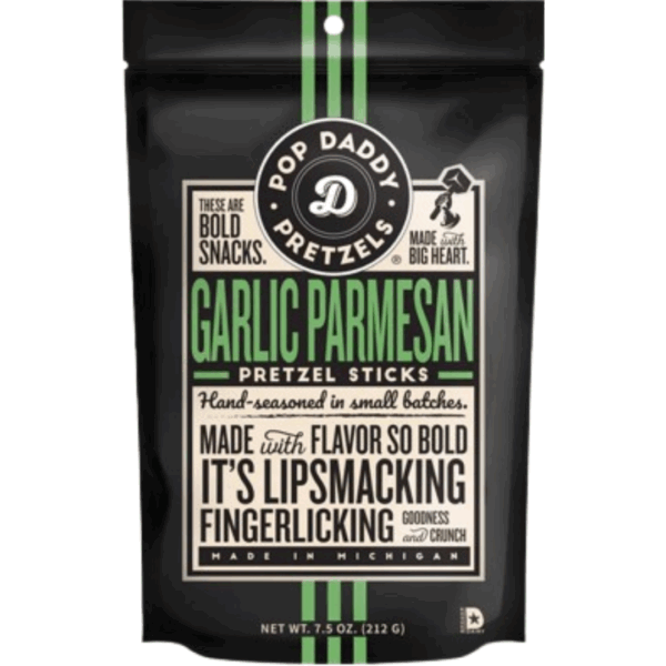 Pop Daddy Garlic Parmesan Pretzels 12x7.5ozz