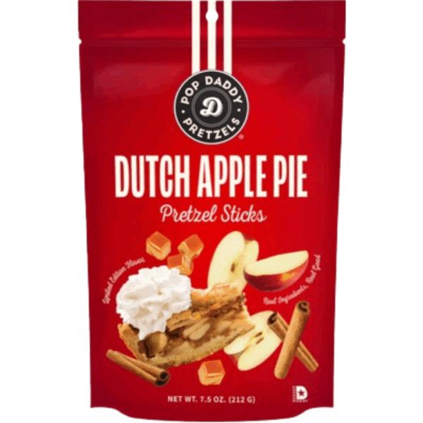 Pop Daddy Dutch Apple Pie Seasonal Pretzels 12x7.5oz