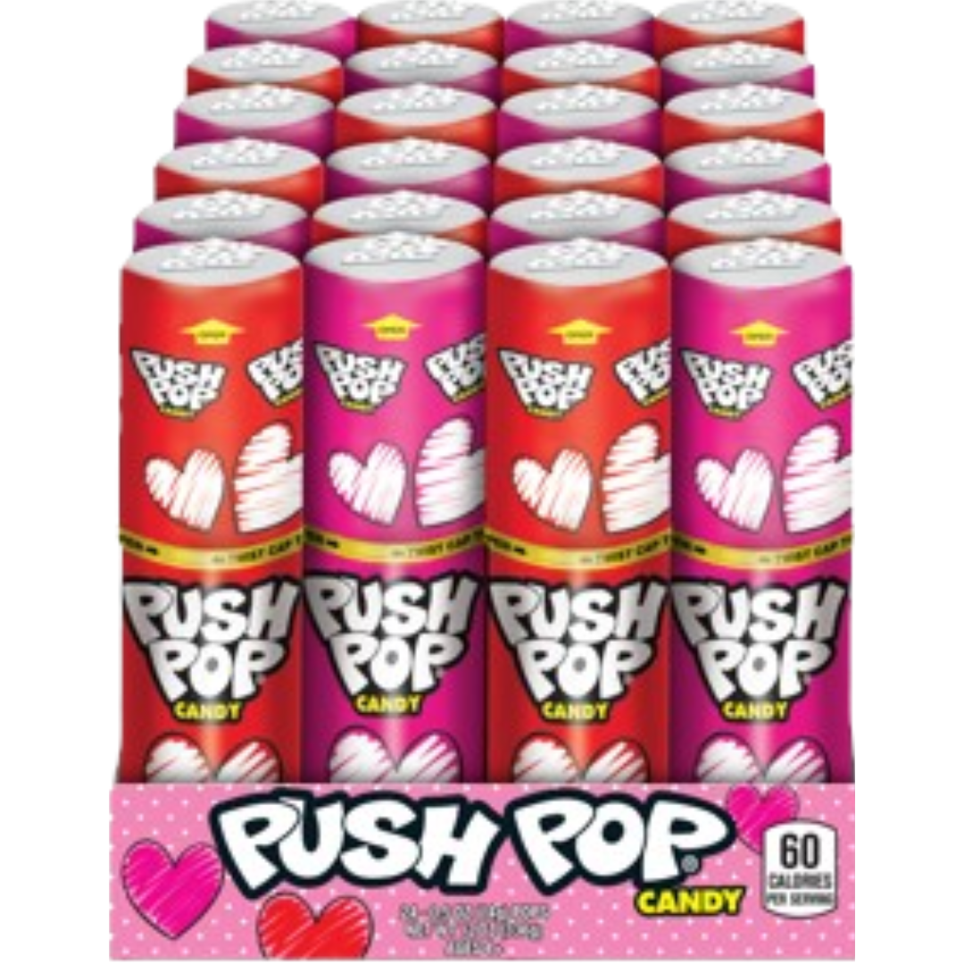 Bazooka Push Pop Valentine 24 Bazooka Push Pop Valentine 24