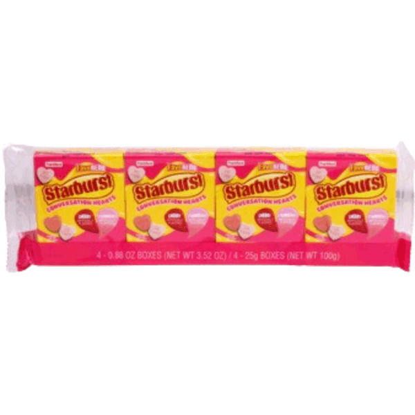 Starburst Conversation Heart Four Pack 13x3.52oz