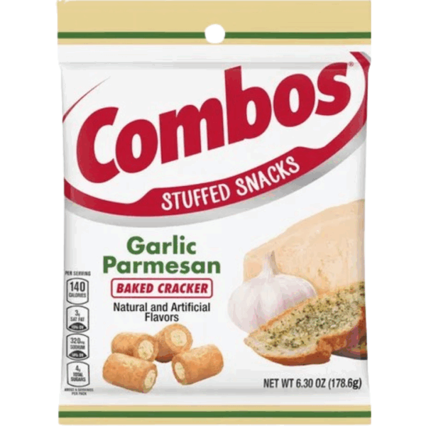 Combos Baked Garlic Parmesan Cracker Peg Bag 12x6.3oz