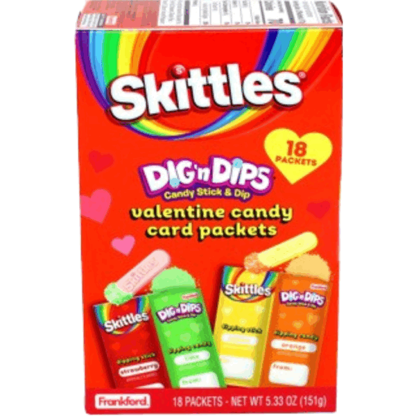 Frankford Skittles Valentine's Day Dig N' Dips 6x5.33oz