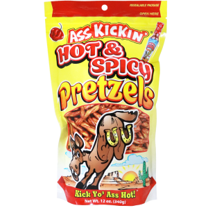 Ass Kickin' Pretzels Hot and Spicy 12oz