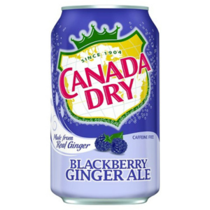 Canada Dry Blackberry Ginger Ale 12x355ml (Best Before March 24 2026)