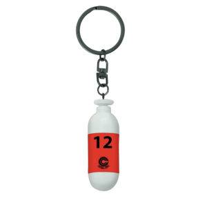 Dragon Ball Z Keychain 3D Red Plastic Capsule 4