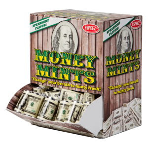 Espeez Money Mints Display Box Seven Count Rolls 100