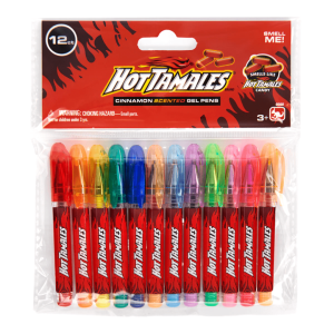 Kangaru Hot Tamales Cinnamon Scented Mini Gel Pens Twelve Pack 12