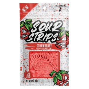 Sour Strips Strawberry 12x96g