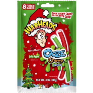 Warheads Ooze Chewz Holiday Ropes Peg Bag 12x3oz