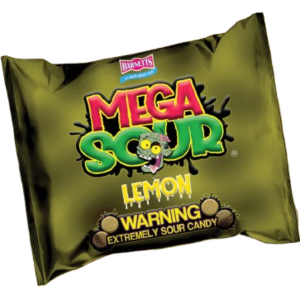 Barnetts Mega Sour Lemon British 12x104g