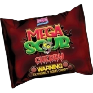 Barnetts Mega Sour Cherry British 12x104g