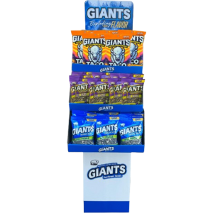 Giants Sunflower Seeds Displayer Dill Pickle, Taco, Big Easy 72x5oz