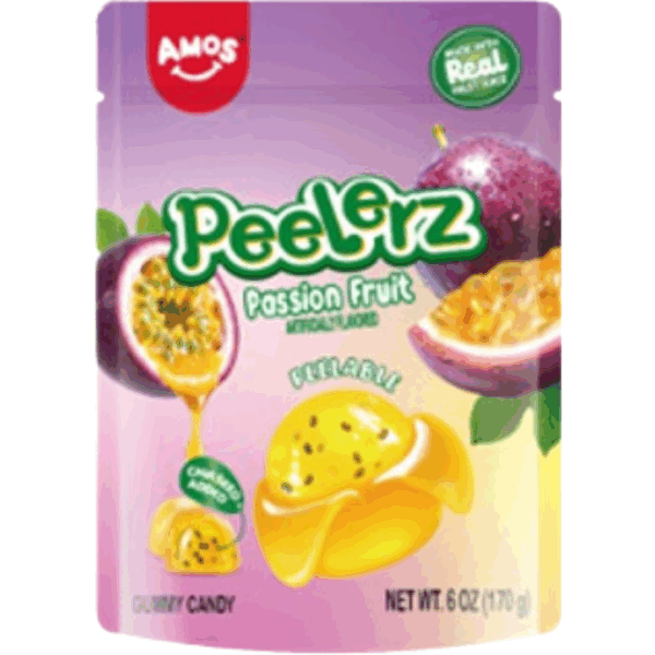 Amos Peelerz Gummy Passion Fruit 12x6oz