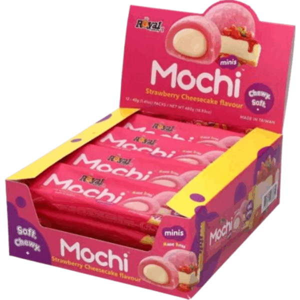 Royal Family Mochi Strawberry Cheesecake Mini Taiwan 12x40g