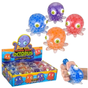 RIN Pop Eye Squeeze Beads Octopus 3.5" 12