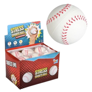 RIN Baseball Stress Ball 2.5" 12
