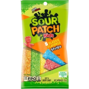 Sour Patch Kids Strips Assorted Peg Bag 12x3.5oz