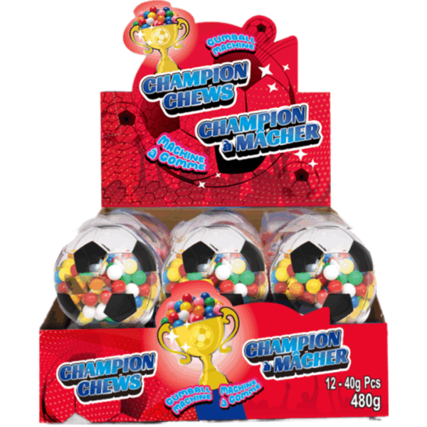 Exclusive Brand Champion Chews Gumball Machine 12x40g