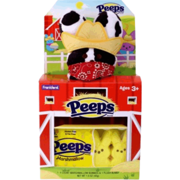 Frankford Easter Peeps Plush Farm House Bunny 6x1.5oz