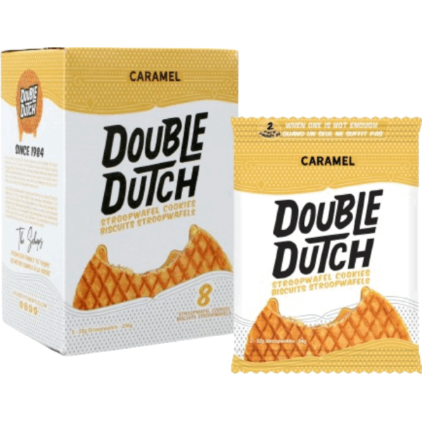 Double Dutch Stroopwafel Cookies Caramel 8x2pkx32g