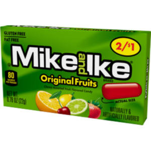 Just Born Mike and Ike Original Fruits Price Marked 24x0.78oz
