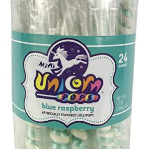 Adams & Brooks Mini Unicorn Pops Blue Raspberry 24