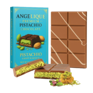 Angelique Premium Milk Chocolate Dubai Pistachio Crispy Kadayif 190g