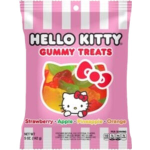Taste Of Nature Hello Kitty Fruit Gummi Treats Peg Bag 12x5oz