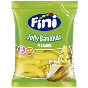 Fini Halal Jelly Bananas Bag Peg Bag British 12x75g