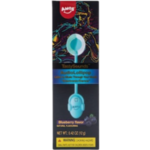 Amos Tasty Sounds Audio Lollipop Blueberry 12