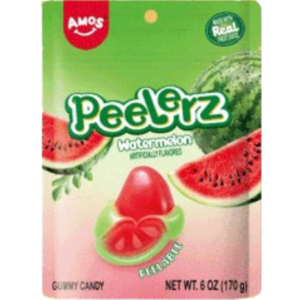 Amos Peelerz Gummy Watermelon 12x6oz