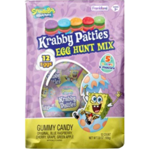 Frankford Spongebob Krabby Patties Plastic Egg Hunt Twelve Pieces Easter 6x3.81oz