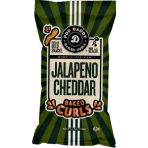 Pop Daddy Jalapeno Cheddar Baked Curls 12x6oz (Best Before July 13 2026)