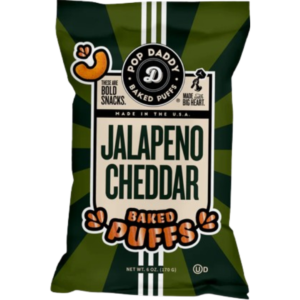 Pop Daddy Jalapeno Cheddar Baked Puffs 12x6oz (Best Before July 2026)