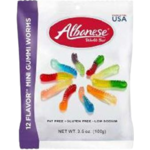 Albanese Peg Bag 12 Flavor Mini Worms 12x3.5oz