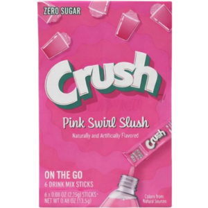 Crush Single To Go Sugar Free Pink Swirl Slush 12