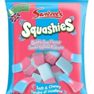 Swizzels Squashies Bubble Gum British Peg Bag 10x160g