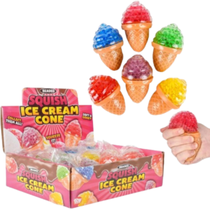 RIN Squeezy Bead Ice Cream 3.5" 12