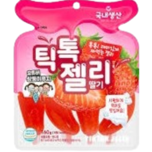 UNI Tic Toc Jelly Strawberry Peg Bag 8x160g