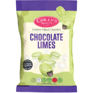 Crillys Sweets Chocolate Limes British 16x100g