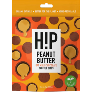 HIP Peanut Butter Oat Milk Chocolate Truffle Bites British 8x80g