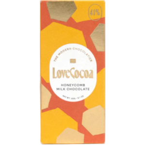 Love Cocoa Milk Chocolate Honeycomb Mini Bar British 20x20g