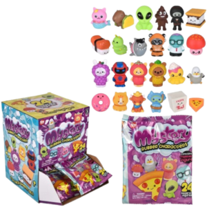 RIN Blind Bag Rubber Character Toys 2" 24
