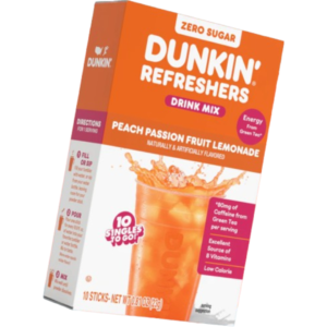 Dunkin Single To Go Peach Passion Fruit Lemonade Ten Pack 12