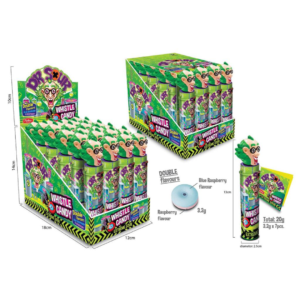 Dr. Sour Blue Raspberry & Raspberry Whistle Candy 24x20g