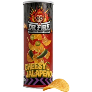Dr. Fire Crisps Cheesy Jalapeño 20x80g