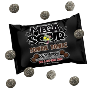 Mega Sour Zombie Bombz With A Hot Chilli 12x104g